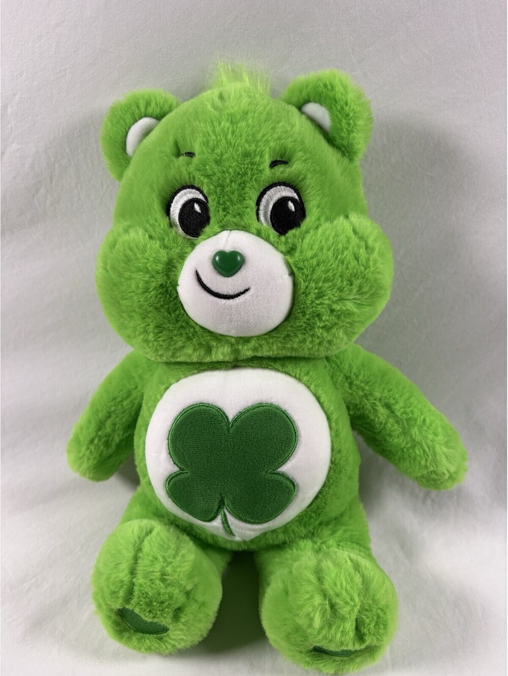 Care Bears Green Good Luck Bear Plush 14" Stuffed Animal